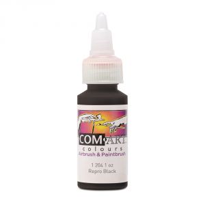 Com Art Colours Acrylic Reproduction Black 1 oz