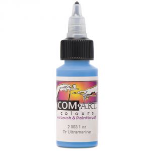 Com Art Colours Acrylic Transparent Utlramarine 1 oz