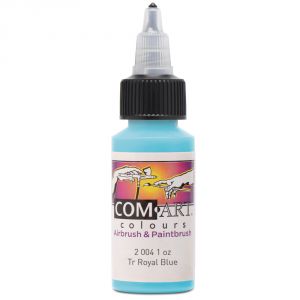 Com Art Colours Acrylic Transparent Royal Blue 1 oz