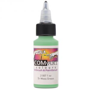 Com Art Colours Acrylic Transparent Moss Green 1 oz