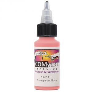 Com Art Colours Acrylic Transparent Rose 1 oz