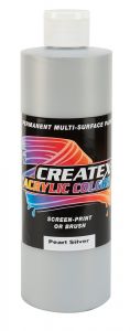 Createx Acrylic Colors Pearl Silver, 16 oz.