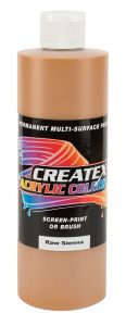 Createx Acrylic Colors Raw Sienna, 16 oz.
