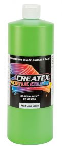 Createx Acrylic Colors Pearl Lime Green, 32 oz.
