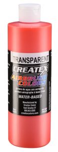 Createx Airbrush Colors Transparent Sunset Red, 16 oz.