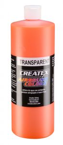 Createx Airbrush Colors Transparent Orange, 32 oz.