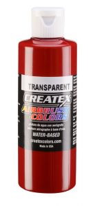 Createx Airbrush Colors Transparent Deep Red, 4 oz.
