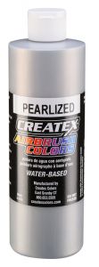 Createx Airbrush Colors Pearl Silver, 16 oz.