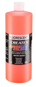 Createx Airbrush Colors Fluorescent Orange, 32 oz.