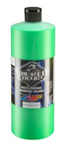 Createx Wicked Colors Fluorescent Green, 32 oz.