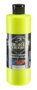 Createx Wicked Colors Fluorescent Yellow, 16 oz.