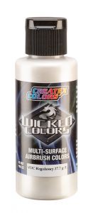 Createx Wicked Colors Metallic White (Fine), 2 oz.