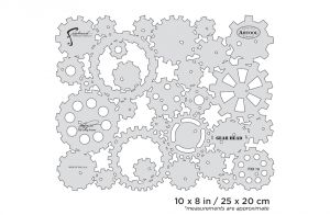 Artool FX II Gear Head Freehand Airbrush Template by Craig Fraser