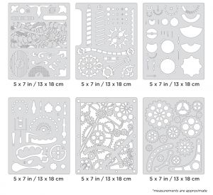 Artool  Steampunk FX Mini Series Set Freehand Airbrush Template by Craig Fraser
